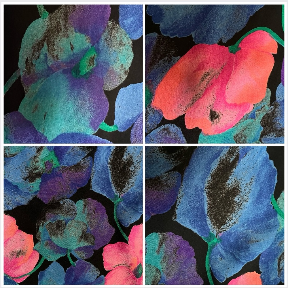 🇨🇦 Vintage Floral Long Jacket Oversized Artistic Statement Duster • Pink Mauve - Picture 10 of 15